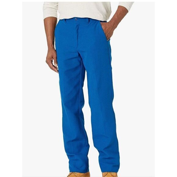 Bulwark Flame Resistant protective Apparel Work Pant Royal Blue Men's Size 40 - Picture 1 of 15